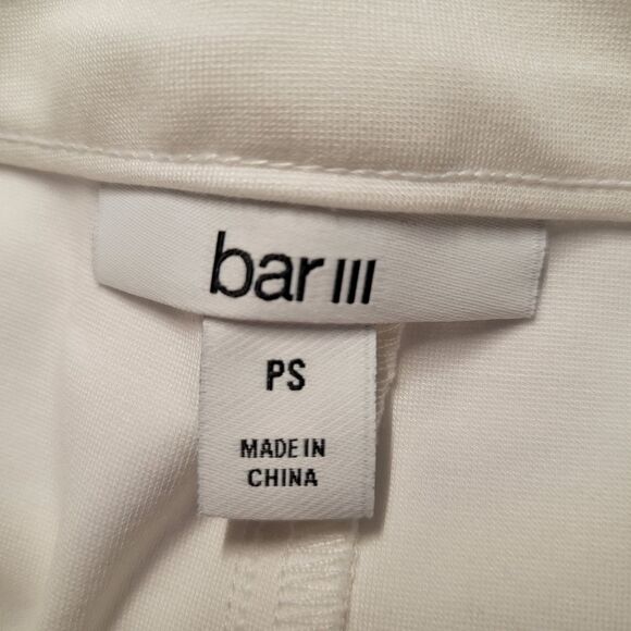 Bar III Wide Leg White Ponte Women's Dress Pants Size Petite Small - Picture 4 of 7